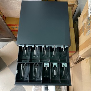 [HỎA TỐC HCM] Két đựng tiền thu ngân 10 ngăn - Kết nối máy in hóa đơn, Ngăn kéo đựng tiền