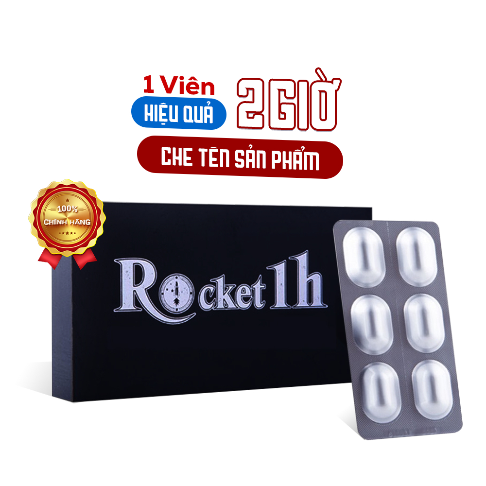 Viên Uống Rocket 1h, Bảo Vệ Sức Khỏe Nam Giới - Vĩ 6 Viên (Chính Hãng)