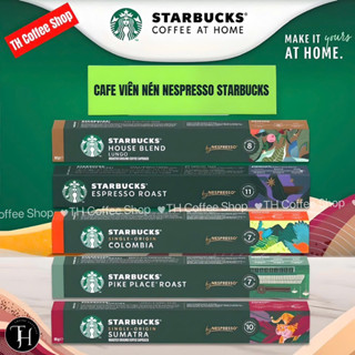 ( Dành cho máy Nespresso) - CÀ PHÊ VIÊN NÉN STARBUCKS NESPRESSO CAPSULE SẴN 15 VỊ