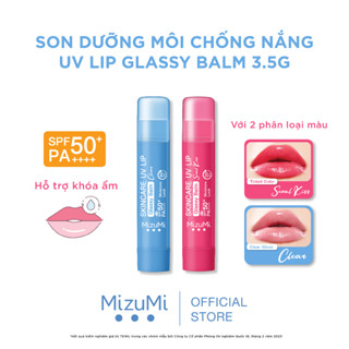 Son Dưỡng Môi Chống Nắng MizuMi Skincare UV Lip Glassy Balm Clear / Seoul Kiss 3.5g