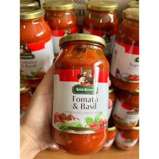 500GR Sốt mì ý sốt mì spaghetti vị CÀ CHUA và RAU QUẾ thương hiệu San Remo