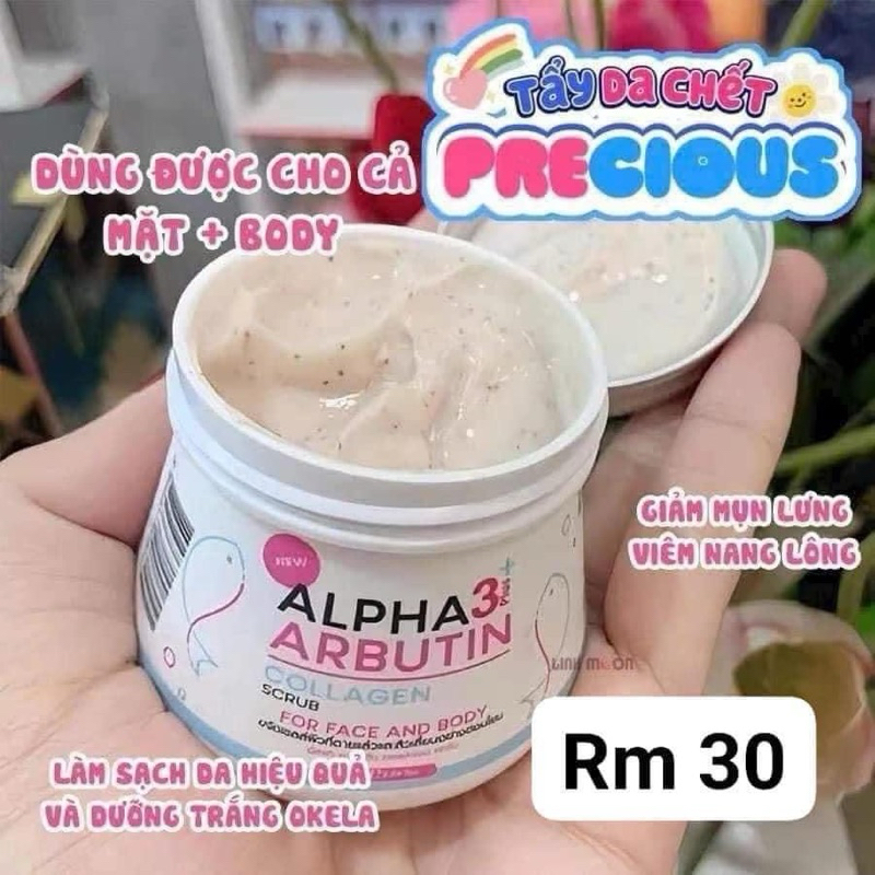 Tẩy da chết Alpha Arbutin thái lan