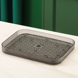 Khay Nhựa Úp Cốc Chén Có Hứng Nước Để Bàn Phòng Khách Màu Sắc HIện Đại| Khay Úp Cốc Chén sang Trọng ABFAMILY LW162