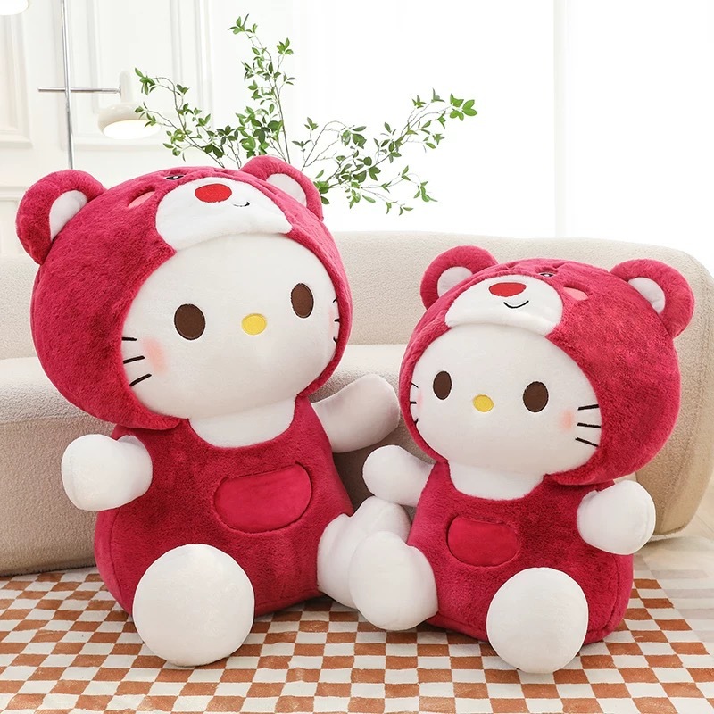 Mèo Hello Kitty Gấu Dâu đáng iu, gấu bông, mèo bông size bé và trung