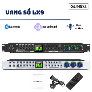 Vang Cơ GUNSSI LX9 Karaoke Chuyên Nghiệp KTV Chống Hú Hỗ Trợ Đầu Vào 5 Chiều USB  Bluetooth  AUX 