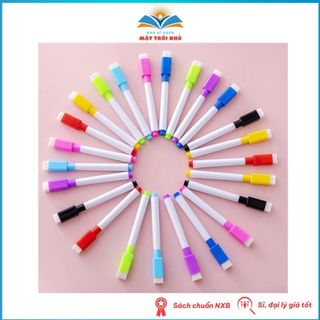 Văn Phòng Phẩm - Bút Dạ Viết Bảng Xóa Được - Bút Lông Có Đầu Xóa Cho Bé Tập Vẽ Tập Viết
