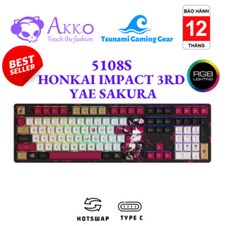Bàn phím cơ AKKO 5108S Honkai Impact 3rd - Yae Sakura | Hotswap | RGB | AKKO Crystal Switch