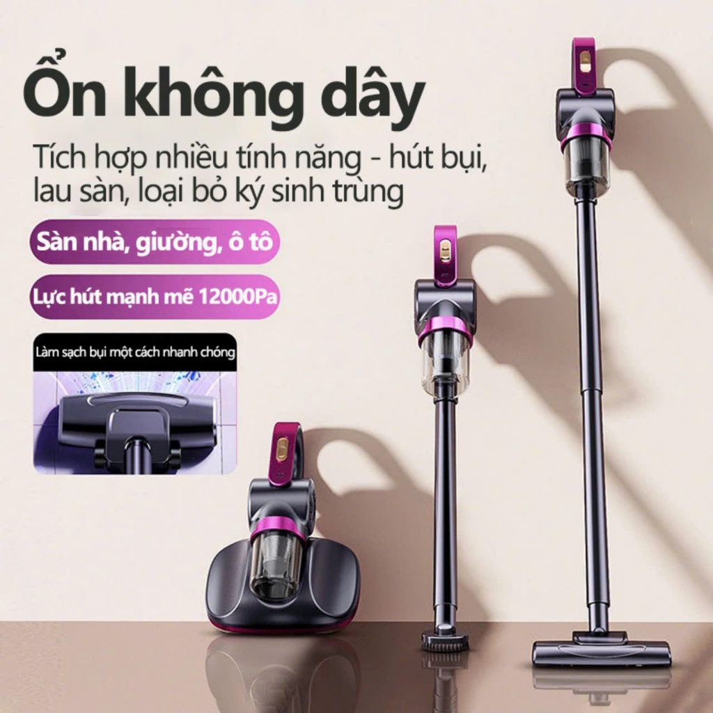 MÁY HÚT BỤI GIƯỜNG NỆM MEGABOLE ĐA CHỨC ,LỰC HÚT 12000PA ,DIỆT KHUẨN LOẠI BỎ CÔN TRÙNG NHỎ