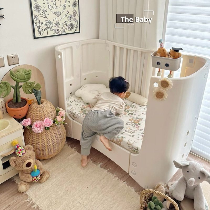 Bộ giường cũi BEBE trẻ em nhập khẩu cao cấp / BEBE Crib