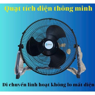  QUẠT TÍCH ĐIỆN VIKOPA 12000MAH KÈM DÂY KẸP BÌNH ẮC QUY -GIÓ MẠNH PIN BỀN  ÊM-BH 12 THÁNG 
