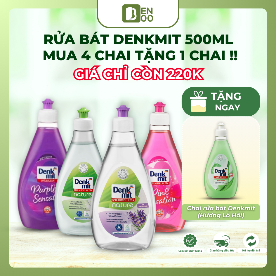 Nước rửa chén bát Denkmit chai 500ml - Nước Rửa Bát Hàng Đức chính hãng