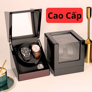 Hộp Đựng Đồng Hồ Cơ 2 Xoay Cao Cấp - Hộp lắc đồng hồ cơ