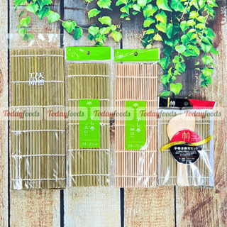 MÀNH TRE cuộn Sushi Kimbap tiện lợi | Thanh Tròn, Thanh Dẹp (Kèm Muôi Xới)