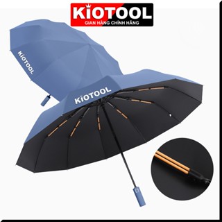Ô gấp gọn tự động Kiotool 12 nan kép, ô dù che mưa nắng mini chống tia UV tự động đóng mở nhỏ gọn
