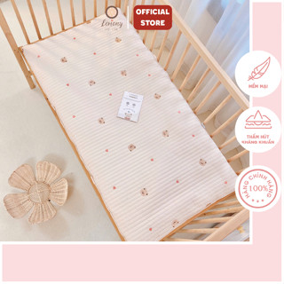 Thảm thêu gấp gọn Monona, Đệm ngủ gấp gọn cho bé nằm ngủ, nằm chơi, đi học