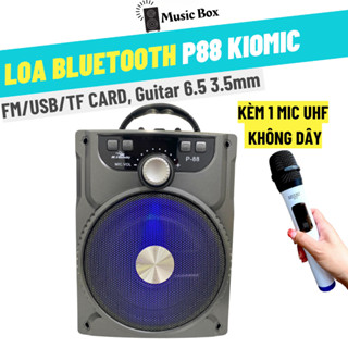 Loa Kéo Bluetooth Kiomic P-88 6.5 Tặng Kèm Micro Hát Karaoke Cực Hay-Loa Di Độnng-Loa Xách Tay-P88 Cầm Tay Music Box