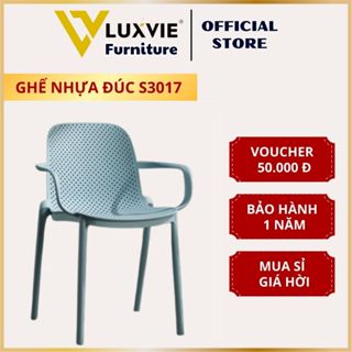 Ghế nhựa cafe, văn phòng, ghế ăn, đúc nguyên khối giá tốt S3017
