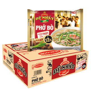 Thùng 30 gói phở Đệ Nhất hương vị bò gói 68g/hương vị gà gói 67g