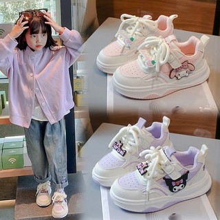  Giày Thể Thao Tập Đi Kuromi Melody Cho Bé Gái Giày Thể Thao Chất Liệu Da Mềm Đế Nhẹ Êm Chân Bé  8255  