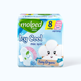  COMBO - Bịch 8 gói Băng Vệ Sinh Molped icecool,đêm,mặt bông ogarnic 