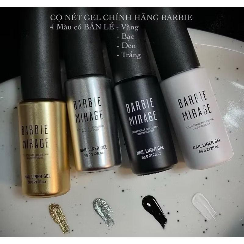 Gel cọ nét Barbie Mirage, cọ nét gel cao cấp barbie mirage siêu đặc