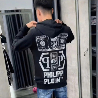 Áo Khoác  Đầu Lâu Đá Philip Lưng Chuẩn Mẫu - Áo Khoác Nỉ Dày Dặn Ấm Áp, Áo hoodie Philip Đâu lâu