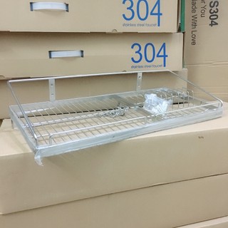Kệ chén đa năng 1 TẦNG GẮN TREO TƯỜNG TREO TỦ BẾP 100% INOX 304 cao cấp