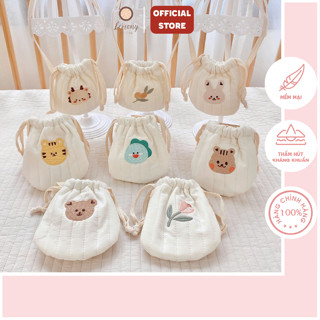 Túi đựng tỏi, đựng lì xì cho bé có quai đeo, hoạt tiết Hàn Quốc dễ thương