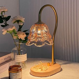 Đèn đốt nến hoa tulip - Đèn đốt nến thơm quà tặng giáng sinh