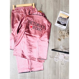 (Hình chụp thật 40-65kg).BỘ MẶC NHÀ/ BỘ TIỂU THƯ LỤA PIJAMA (DD5)