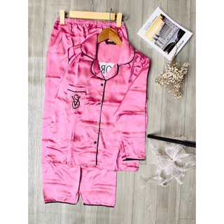 (Hình chụp thật 40-65kg).BỘ MẶC NHÀ/ BỘ TIỂU THƯ LỤA PIJAMA (DD5)