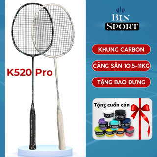 Vợt cầu lông Kumpoo K520 Pro chính hãng, căng sẵn 11kg, vợt kumpo siêu nhẹ trợ lực tặng bao đựng, quấn cán - Bin Sport