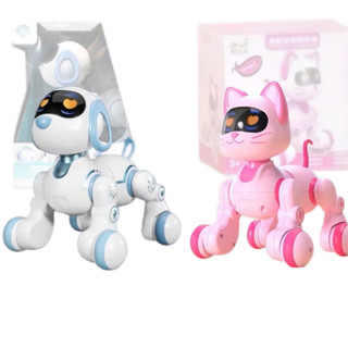  Đồ chơi robot điều khiển chó mèo cảm ứng tay đa chức năng robot điều khiển thông minh cho bé 