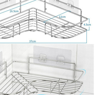 Kệ góc để đồ dán tường inox 304