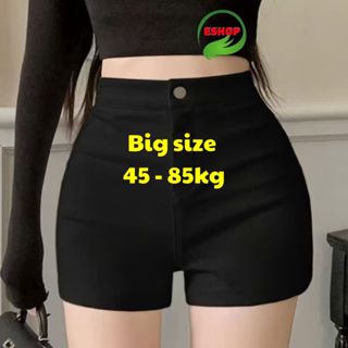 Quần đùi nữ bigsize vải umi co giãn 4 chiều cạp cao ESHOP quần short nữ dance lưng cao thể thao