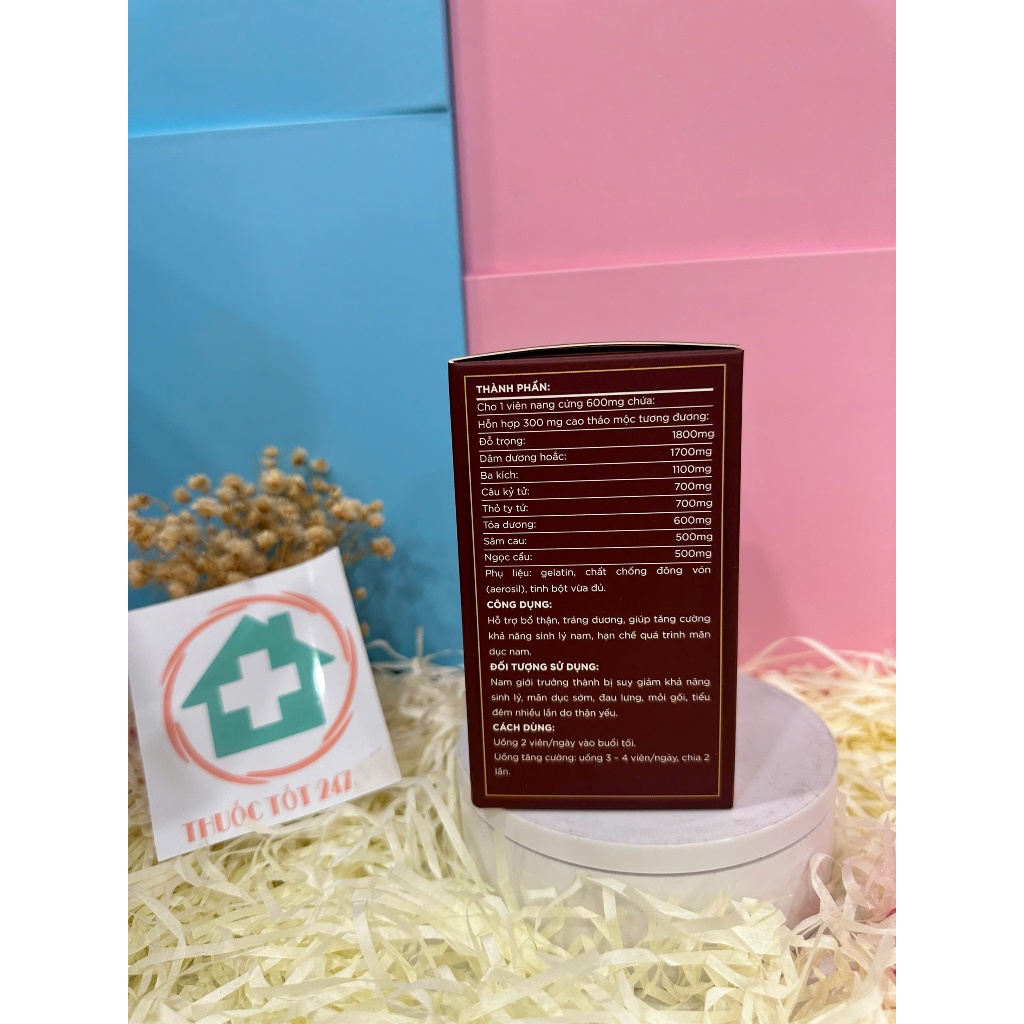 Trường Xuân Vương hỗ trợ sức khoẻ nam, bổ thận, lọ 30 viên