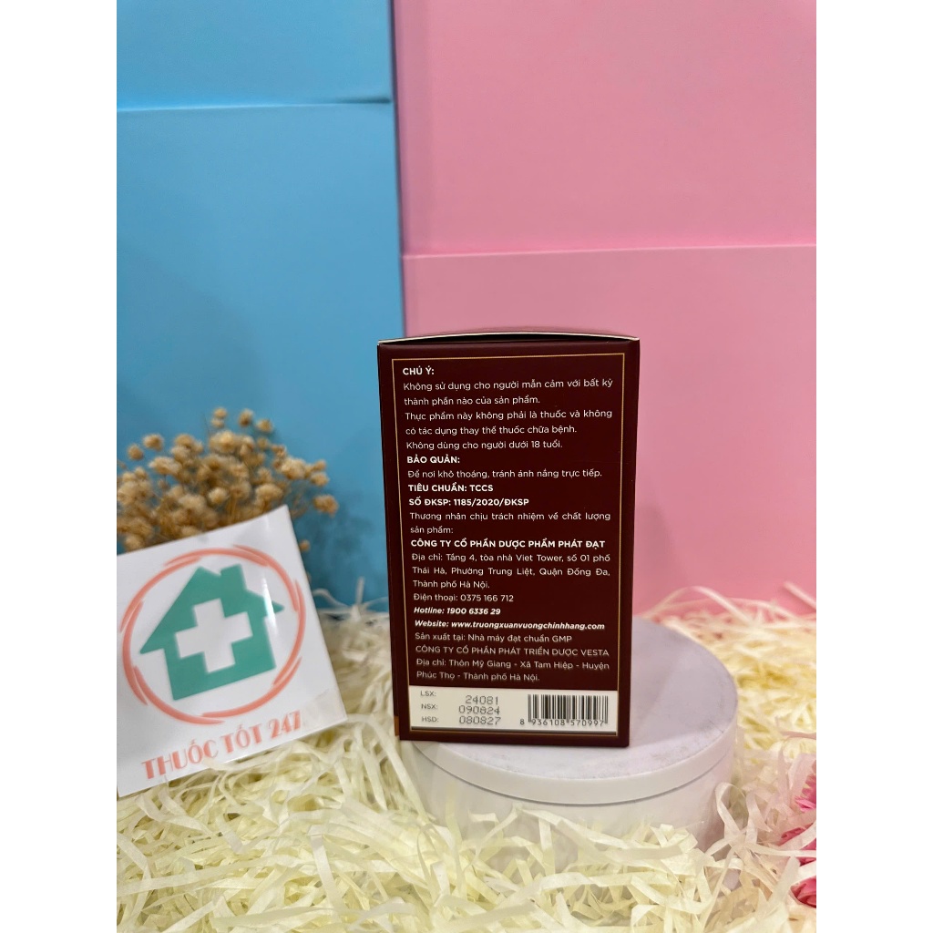 Trường Xuân Vương hỗ trợ sức khoẻ nam, bổ thận, lọ 30 viên