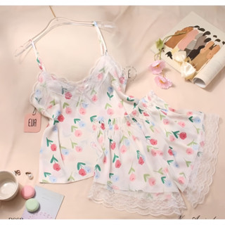 SP098 Bộ đồ ngủ mặc nhà siêu hack dáng, set bộ ngủ lụa 2 dây chất lụa Quảng Châu cao cấp có big size