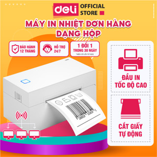 Máy In Nhiệt DELI Khổ A6 A7 In Đơn Hàng Bằng Điện Thoại In Đơn Thương Mại Điện Tử Phiếu Gửi Minicode