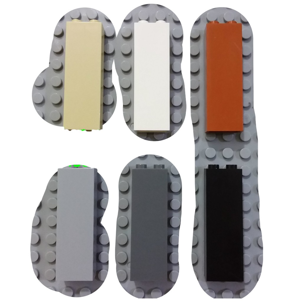 COMBO 3 Phụ Kiện Gạch Nhự Tạo Hình MOC 1x2x5 NO.393