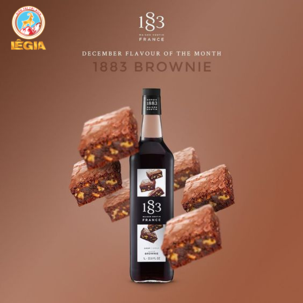 (CÓ MẪU CHIẾT) SIRO/SIRUP 1883 BÁNH BROWNIE 1L - 1883 BROWNIE SIRUP