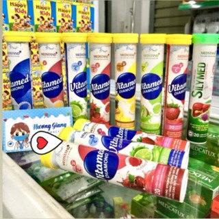  Viên sủi bổ sung MULTIVITAMIN Vitamed Diamond Medstand Vị trái cây 