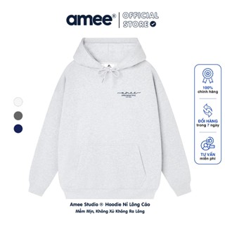 Áo Hoodie Nỉ Lót Nhung Lông Cáo Cao Cấp Amee Studio / Signature