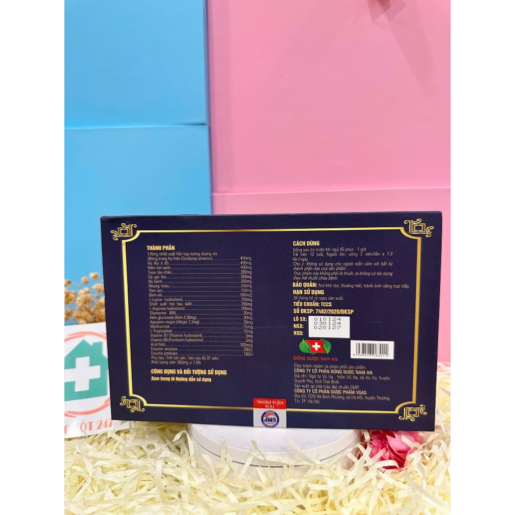 TPBVSK Phục Thần An Hộp 60 Viên - Hỗ Trợ Giảm Mệt Mỏi, Mất Ngủ