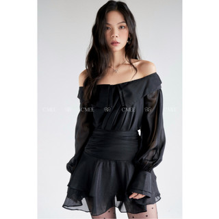   C'MEE  SET ÁO TRỄ VAI & CHÂN VÁY XÒE CECILIE SET 