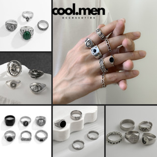 Nhẫn SET Nam Bộ Nhẫn Nam Nữ Thiết Kế Thời Trang Phong Cách Cổ Điển Âu Mỹ Coolmen - Tổng hợp bộ nhẫn SET- Combo Nhẫn Nam