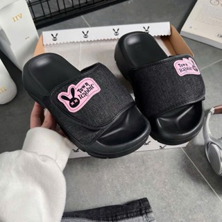 Dép Rabbit Lava denim basic đế cao 4,5cm , hack dáng tăng chiều cao - Kèm Hộp - BH T06