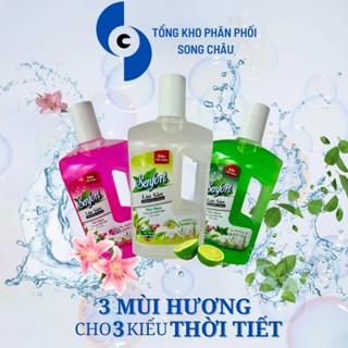  Combo 5 Chai Nước Lau Sàn Senfort Chai 1 Lít Hương Bạc Hà - Chanh Sả - Lily 