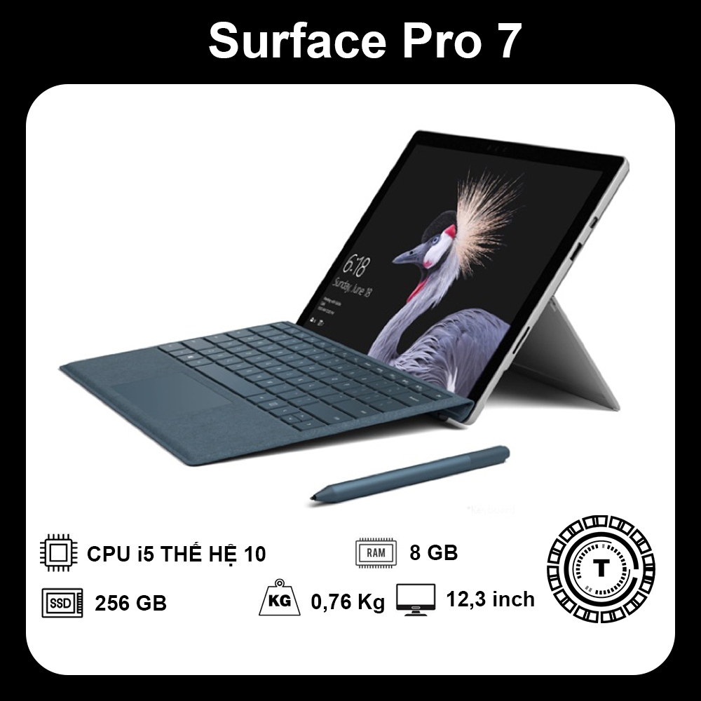 Surface Pro 7 đẳng cấp doanh nhân | Core i5-1035G4 thế hệ 10 | Ram 4/8GB | SSD 128/256GB | BigBuy360 - bigbuy360.vn