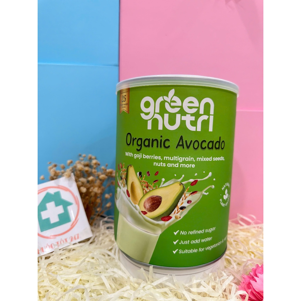 Organic Avocado - Sữa Hạt Ngũ Cốc Có Chứa BCAAs Duy Trì Sức Khỏe Khối Cơ [Lon 750g]